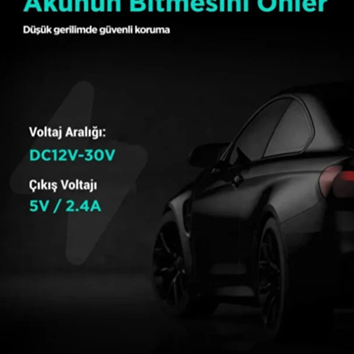 Park Modu Kablosu Type-c Akü Sigorta Bağlantı Kablosu Araç İçi Kamera Tüm Kameralara Uyumlu